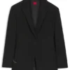 Blazer in lockerer Passform aus Seersucker mit Kettengürtel