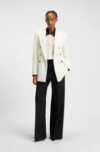 Blazer in lockerer Passform aus Stretch-Twill