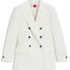 Blazer in lockerer Passform aus Stretch-Twill