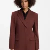 Blazer in lockerer Passform aus Stretchstoff