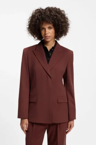 Blazer in lockerer Passform aus Stretchstoff