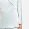 Blazer in lockerer Passform aus weichem Satin
