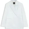 Blazer in lockerer Passform aus weichem Satin