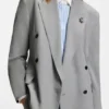 Blazer in lockerer Passform mit Emaille-Blumenbrosche
