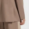 Blazer in lockerer Passform mit farblich abgesetztem Revers