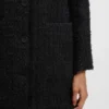Blazer in Oversize-Passform aus Samt-Tweed