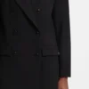 Blazer in Oversize-Passform mit Strass-Reversbrosche