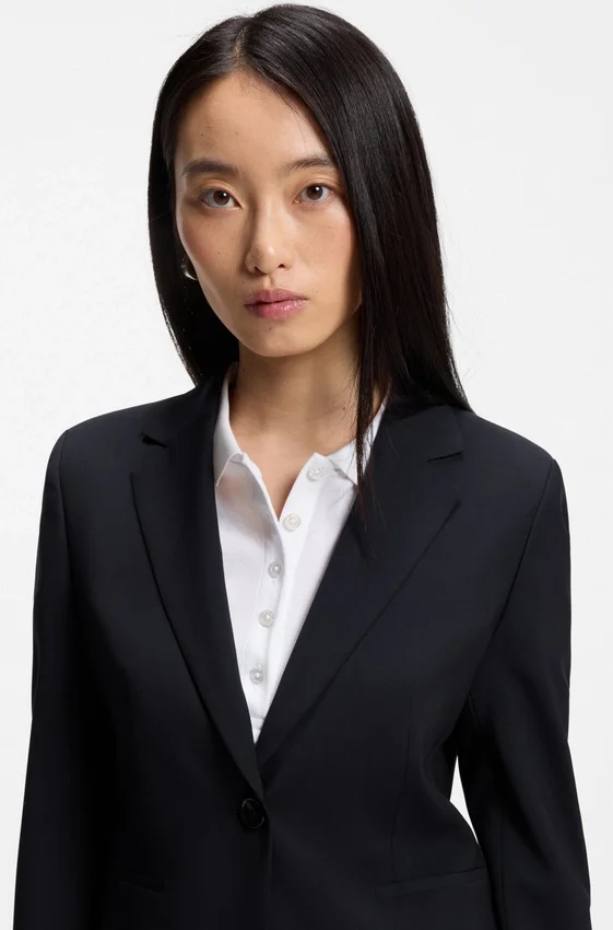 Blazer in Regular-Fit aus italienischer Schurwolle Blazer in Regular-Fit aus italienischer Schurwolle