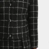 Blazer in Regular-Fit aus kariertem Bouclé Blazer in Regular-Fit aus kariertem Bouclé