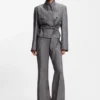 Blazer in Regular-Fit aus meliertem Denim Blazer in Regular-Fit aus meliertem Denim