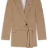 Blazer in Regular-Fit aus meliertem Stretchstoff Blazer in Regular-Fit aus meliertem Stretchstoff
