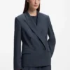 Blazer in Regular-Fit aus melierter Schurwolle Blazer in Regular-Fit aus melierter Schurwolle