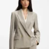 Blazer in Regular-Fit aus melierter Schurwolle Blazer in Regular-Fit aus melierter Schurwolle
