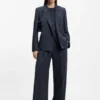 Blazer in Regular-Fit aus melierter Schurwolle Blazer in Regular-Fit aus melierter Schurwolle