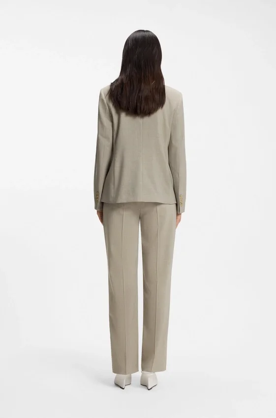 Blazer in Regular-Fit aus melierter Schurwolle Blazer in Regular-Fit aus melierter Schurwolle
