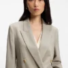 Blazer in Regular-Fit aus melierter Schurwolle Blazer in Regular-Fit aus melierter Schurwolle