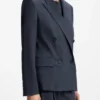 Blazer in Regular-Fit aus melierter Schurwolle Blazer in Regular-Fit aus melierter Schurwolle