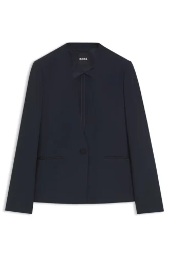 Blazer in Regular-Fit aus Performance-Stretch-Jersey