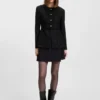 Blazer in Regular-Fit aus schimmerndem Bouclé