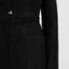 Blazer in Regular-Fit aus schimmerndem Bouclé