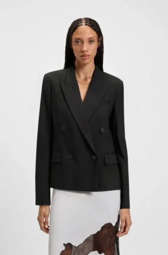 Blazer in Regular-Fit aus Schurwolle