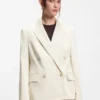 Blazer in Regular-Fit aus Stretch-Baumwolle