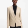 Blazer in Regular-Fit aus Stretch-Jersey