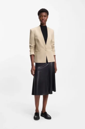 Blazer in Regular-Fit aus Stretch-Jersey