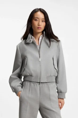 Blazer in Regular-Fit aus Stretch-Twill