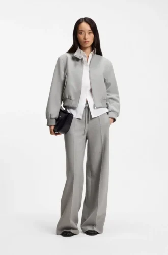 Blazer in Regular-Fit aus Stretch-Twill