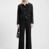 Blazer in Regular-Fit aus weichem Bouclé