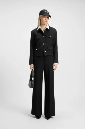 Blazer in Regular-Fit aus weichem Bouclé