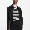 Blazer in Regular-Fit aus weichem Crêpe