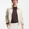 Blazer in Regular-Fit aus weichem Crêpe
