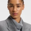 Blazer in Regular-Fit aus weichem Flanell
