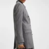 Blazer in Regular-Fit aus weichem Flanell