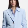 Blazer in Regular-Fit mit goldfarbenen Knöpfen