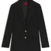 Blazer in Regular-Fit mit goldfarbenen Knöpfen