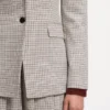 Blazer in Regular-Fit mit Mikrokaromuster