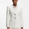 Blazer in Regular-Fit mit Nadelstreifen