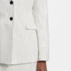 Blazer in Regular-Fit mit Nadelstreifen