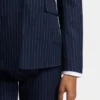 Blazer in Regular-Fit mit Nadelstreifen