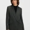 Blazer in Regular-Fit mit verdecktem Verschluss