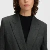 Blazer in Regular-Fit mit verdecktem Verschluss