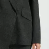 Blazer in Regular-Fit mit verdecktem Verschluss