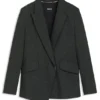 Blazer in Regular-Fit mit verdecktem Verschluss