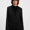 Blazer in regulärer Passform mit Metallknopf