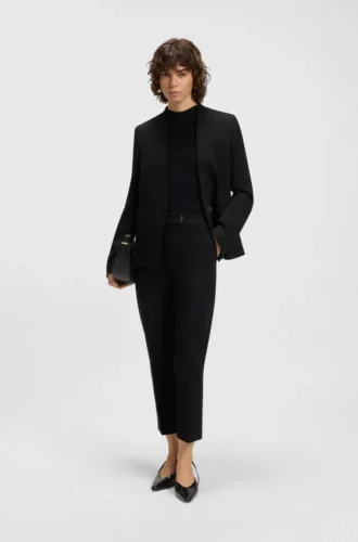 Blazer in regulärer Passform mit Metallknopf