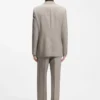 Blazer mit doppelter Knopfleiste in lockerer Passform und feinem Muster