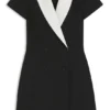 Blazerkleid mit spitzen Revers